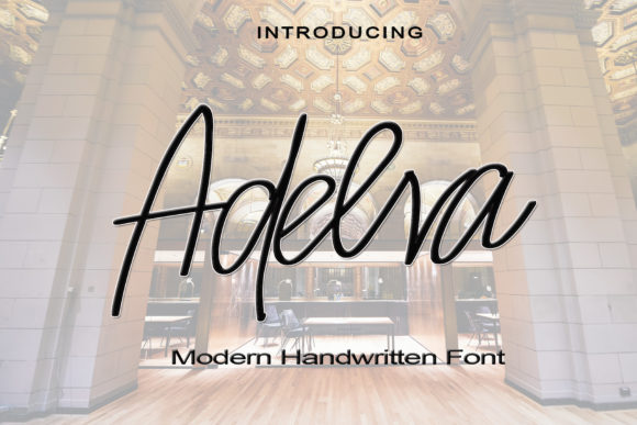 Adelva: A Refined Script Font for Elegant Campaigns