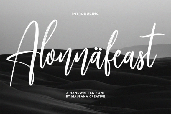 Alonnafeast: A Stylish Script Font for Web Design