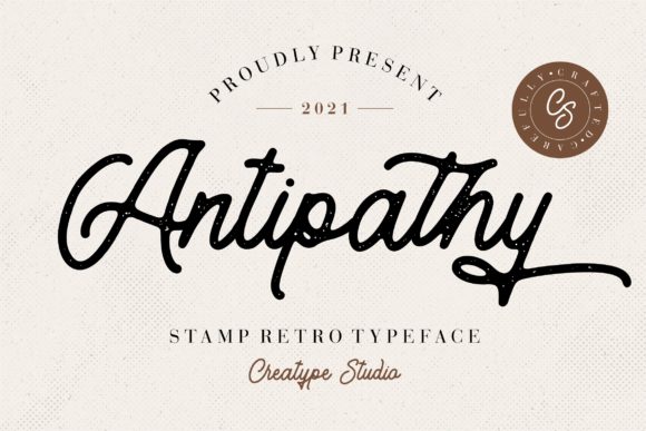 Antipathy: A Bold Script for Creative Projects