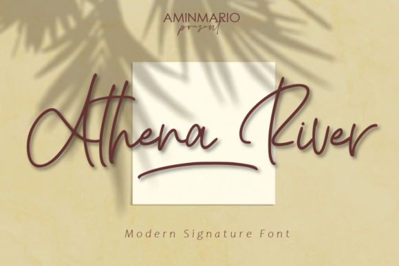 Athena River: A Romantic Calligraphy Font for Elegant Designs