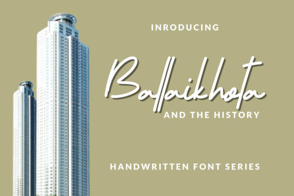 Ballaikhota: A Delicate and Elegant Handwritten Font