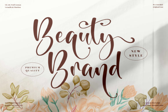 Beauty Brand: A Timeless Handwritten Font for Editorial Design