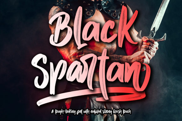 Black Spartan: The Bold Handwritten Font for Makers