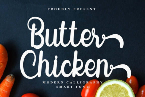 Butter Chicken: A Versatile Font for Handmade Creations