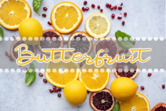 Butter Fruit: A Charming Handwritten Font for Elegant Branding