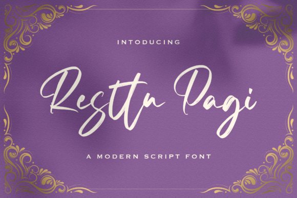 Charming Resttu Pagi Font for Creative Makers