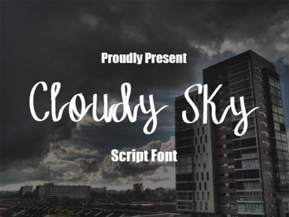 Cloudy Sky: A Handwritten Font for Polished Branding