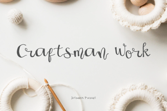 Craftsman Work: A Whimsical Script Font for Web Design