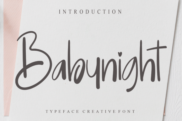 Elevate Your Brand with Babynight: A Stylish Script Font