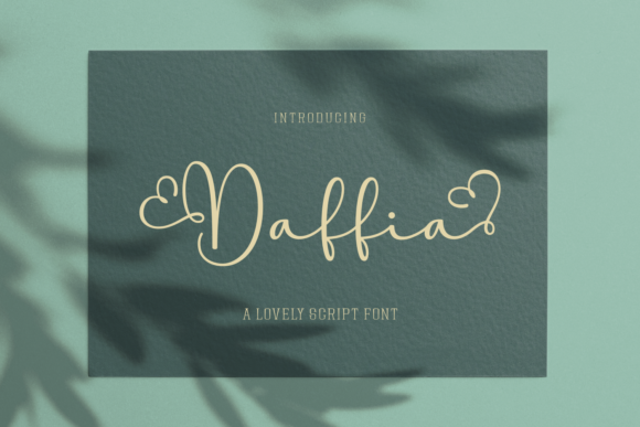 Elevate Your Craft with Daffia: A Stylish Script Font