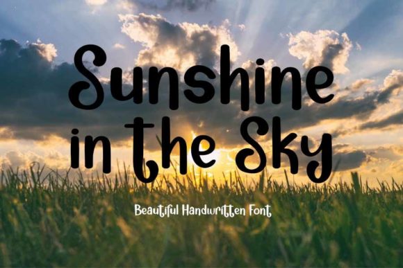 Enhance Your Web Design with Sunshine in the Sky Font