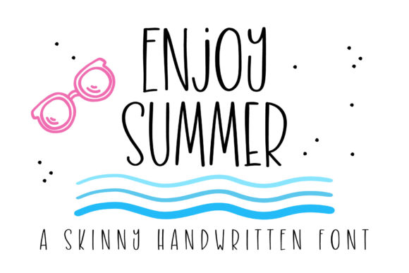 Enjoy Summer: A Charming Handwritten Font for Creative Projects
