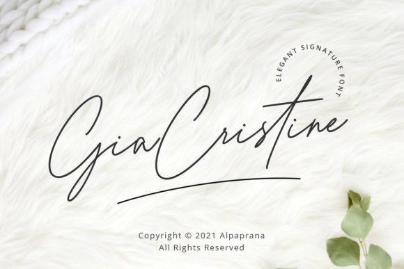 Gia Cristine: A Stylish Script Font for Editorial Design
