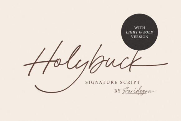 Holybuck: The Elegant Script Font for Modern Marketers