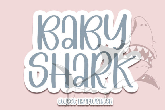 Introducing Baby Shark: A Joyful Handwritten Font for Editorial Design
