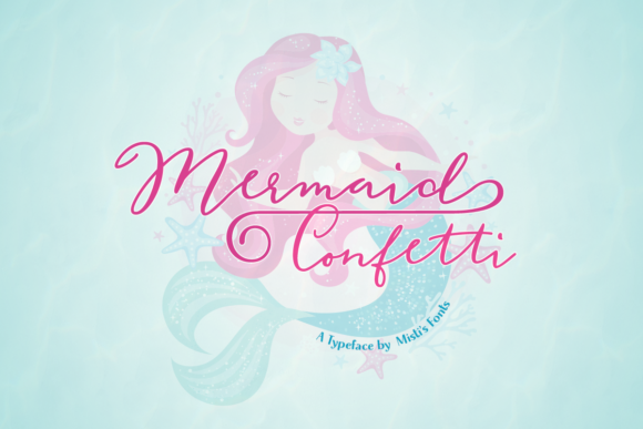 Mermaid Confetti: A Magical Script Font for Branding