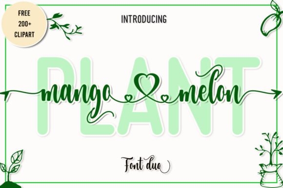 Plant Mangomelon: A Charming Font for Craft and Design