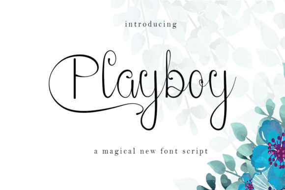 Playboy: A Charming Script Font for Crafters and Creators