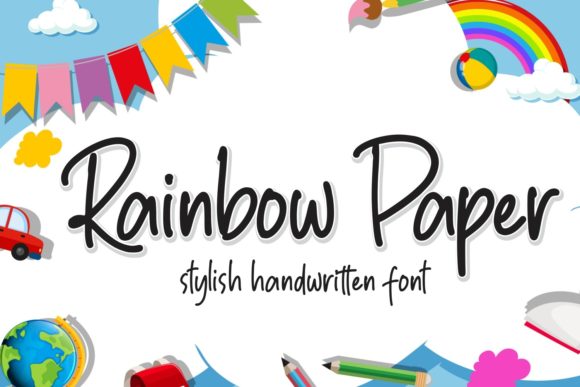 Rainbow Paper: A Charming Handwritten Font for Editorial Design