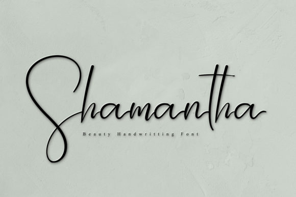 Shamantha: A Luxurious Handwritten Font for Web Design