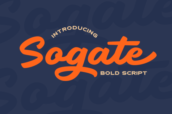 Sogate: A Bold and Stylish Handwritten Font for Creative Projects