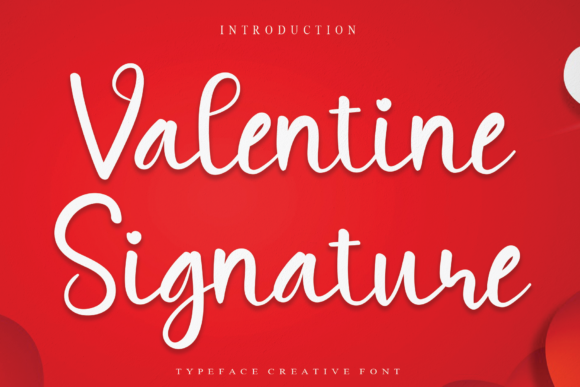 Valentine Signature: A Romantic Font for Web Design