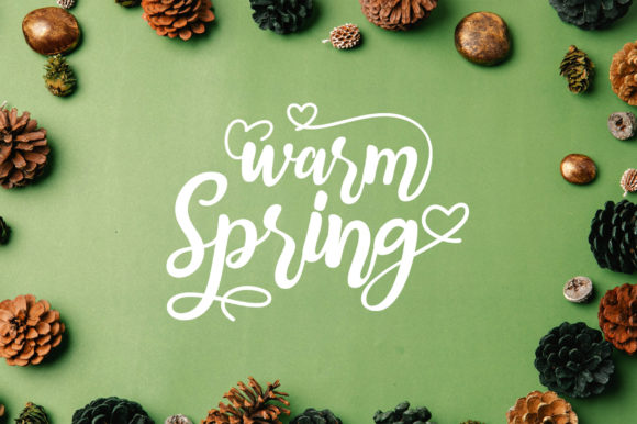 Warm Spring: A Refined Script Font for Crafters and Creators